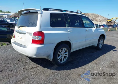 2006 Toyota Highlander Hybrid V6 z USA, uszkodzony, nr VIN JTEEW21A460021333